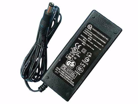 LEI / Leader MU12-2120300-13 AC Adapter NEW Original 12V 3A, 5.5/2.5mm, 2-Prong, New