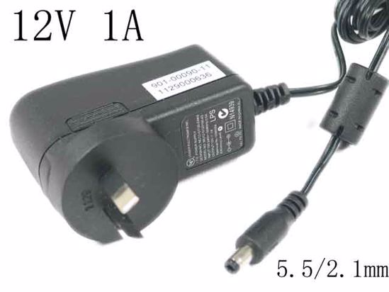 LEI / Leader MU12-N120100-A3 AC Adapter NEW Original 12V 1A, 5.5/2.1, AU 2-Pin Plug, New