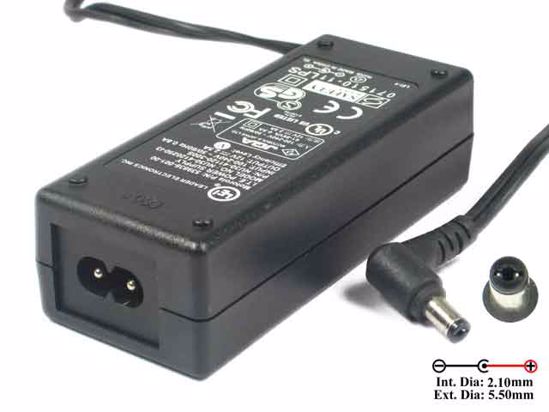 LEI / Leader NU30-4120250-13 AC Adapter NEW Original 12V 2.5A, 5.5/2.1mm, 2-Prong, New