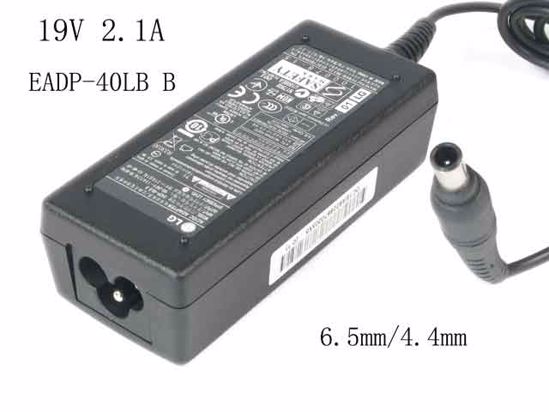 LG EADP-40LB AC Adapter NEW Original 19V 2.1A, Tip With Pin, 3-Prong, New