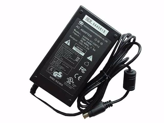 Other Brands Sanhua AC Adapter NEW Original SAWA-01-50012, 12V 5A, 4-Pin, P1 4=