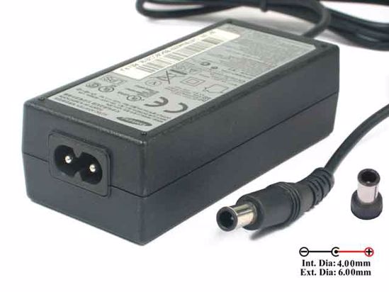 Samsung A2514-DPN AC Adapter NEW Original 14V 1.79A, 6.0/4.0mm With Pin, 2-Prong