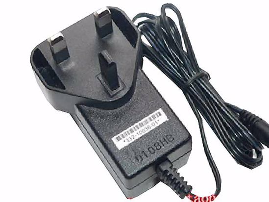 NETGEAR 332-10036-01 AC Adapter NEW Original 12A 1A, 5.5/2.1mm, UK 3-Pin Plug