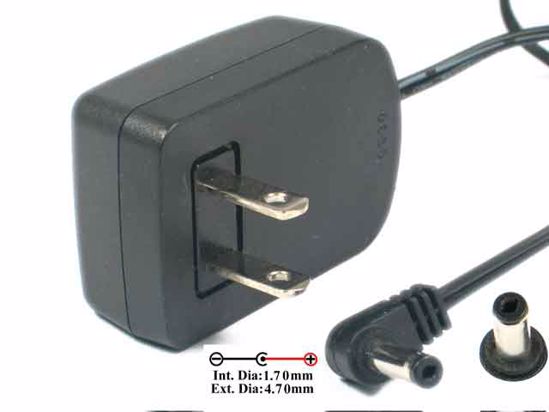 Panasonic AC to DC (Panasonic) AC Adapter NEW Original 6.5V 0.5A, 4.7/1.7mm, US 2-Pin Pl