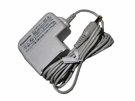 Panasonic AC to DC (Panasonic) AC Adapter NEW Original 6V 0.5A, 4.0/1.7mm, US 2-Pin Plug