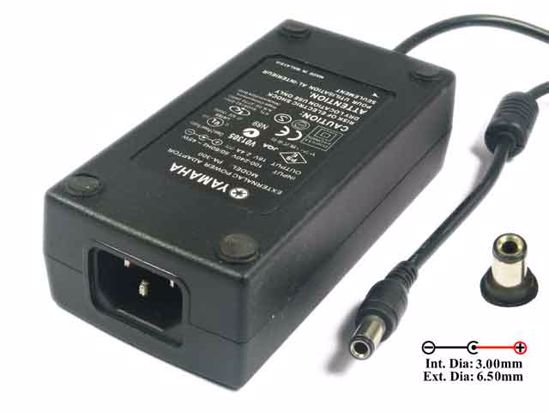 YAMAHA AC to DC (Yamaha) AC Adapter NEW Original 16V 2.4A, 6.5/3.0mm, C14