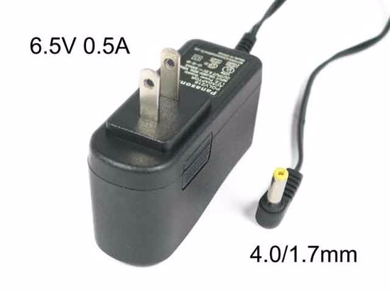 Panasonic AC to DC (Panasonic) AC Adapter NEW Original 6.5V 0.5A, 4.0/1.7mm, US 2-Pin Pl