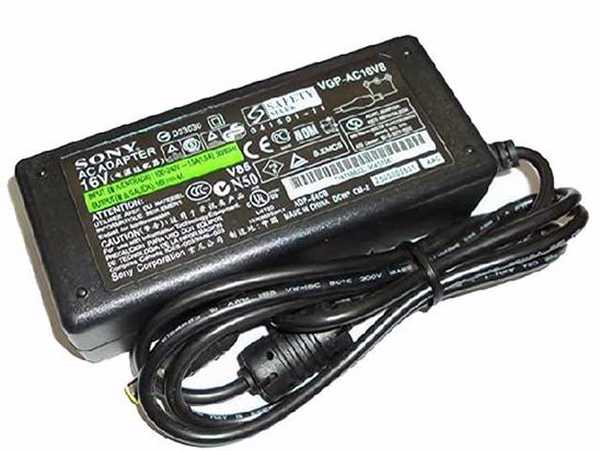 Sony Common Item (Sony) AC Adapter 13V-19V 16V 4A, 6.0/4.3mm, 3-Prong , New