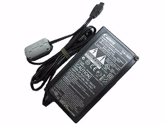 Canon AC to DC (Canon) Camera- AC Adapter 9.5A 2.7A, Rectangular Tip, 2-Prong, New