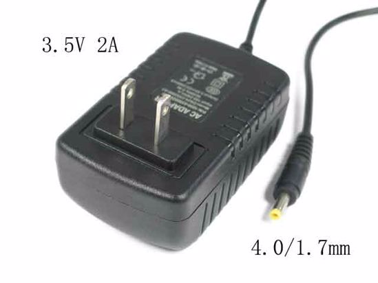 ACP OEM Power Camera- AC Adapter 3.5V 2A, 4.0/1.7mm, US 2-Pin, New