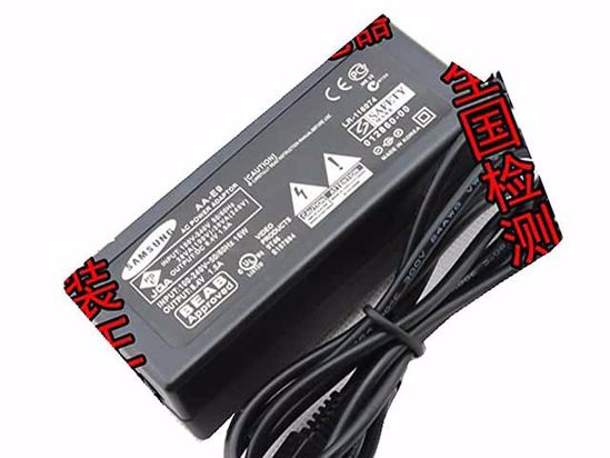 Samsung AA-E9 Camera- AC Adapter 8.4V 1.5A, Rectangular Tip, 2-Prong, New