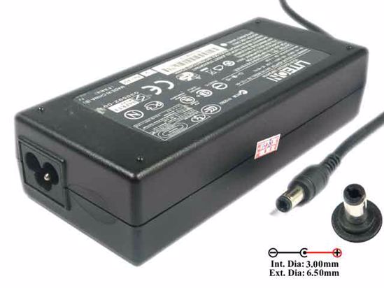 LITE-ON PA-1121-04 AC Adapter- Laptop 19V 6.3A, 6.5/3.0mm, 3-Prong