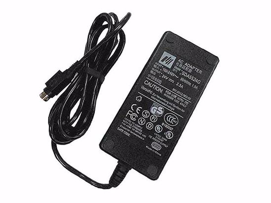 Spectra SDA5524G AC Adapter 20V Above 24V 2.3A, 3-Pin Din, C14 , New