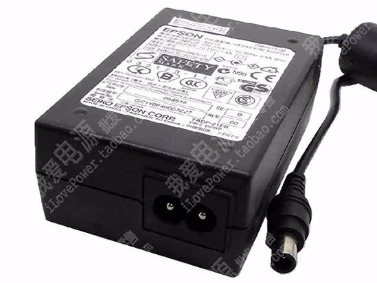 Epson A241E AC Adapter 13V-19V 15.2V 1.4A, 6.5/4.3mm With Pin, 2-Prong, New