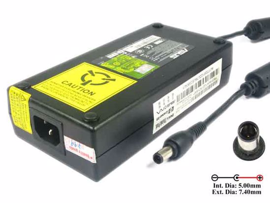 ASUS G75 Series AC Adapter- Laptop 19V 9.5A, Barrel 7.4/5.0mm With Pin, IEC C14