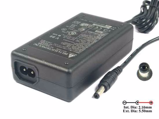 Delta Electronics ADP-50ZB AC Adapter 20V Above 24V 2.5A, 5.5/2.1mm, 2-Prong, New