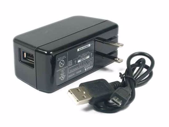 Other Brands Sirius AC Adapter 5V- USB 5V 1A, USB Port, US 2-Pin, With Cable, New