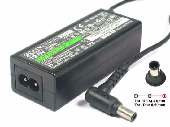 Sony Vaio VPCYB Series AC Adapter- Laptop 148799521, 19.5V 2A, 2-Prong