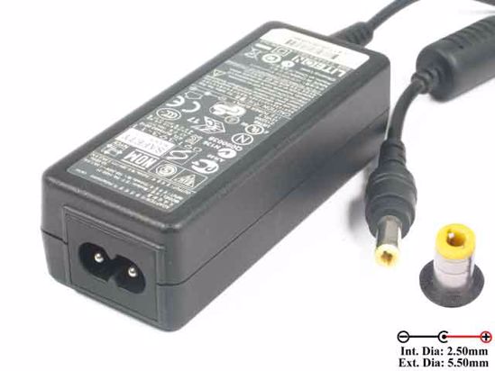 LITE-ON PA-1400-11 AC Adapter- Laptop 20V 2A, Barrel 5,5/2.5mm 12mm, 2-Prong