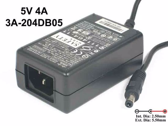 Cisco 3A-204DB05 AC Adapter NEW Original 5V 4A, Barrel 5.5/2.5mm, IEC C14