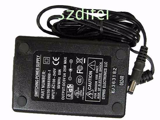 ACP OEM Power AC Adapter Compatible 98230/0N683998-1, 5V 5A, 5.5/2.5mm, 2-Prong, New