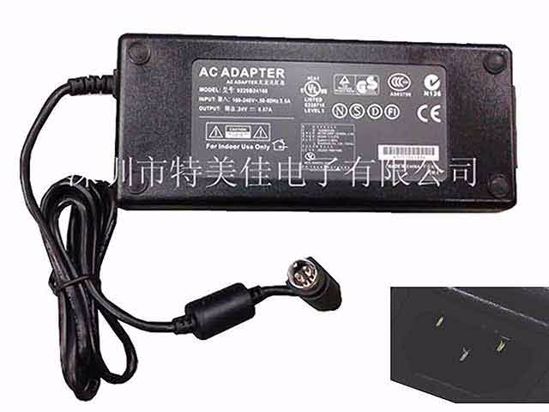 ACP OEM Power AC Adapter Compatible For 0226B24160, 24V 6.67A, 4-Pin P3 4=V