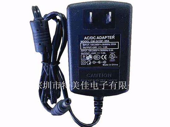 ACP OEM Power AC Adapter Compatible GM-2410F-09A, 24V 1A, 5.5/2.1mm, US 2-Pin, New