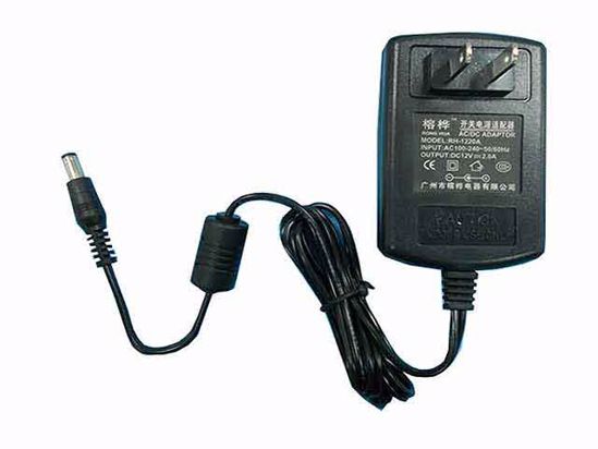 ACP OEM Power AC Adapter Compatible RH-1220A, 12V 2A, 5.5/2.5mm, US 2-Pin, New