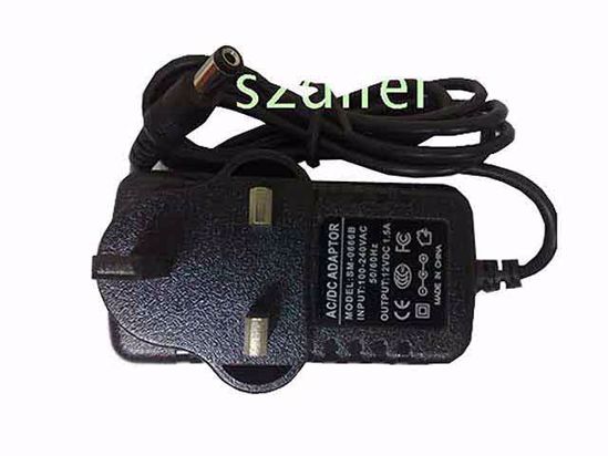 ACP OEM Power AC Adapter Compatible SM-0666B, 12V 1.5A, 5.5/2.1mm, UK 3-Pin, New