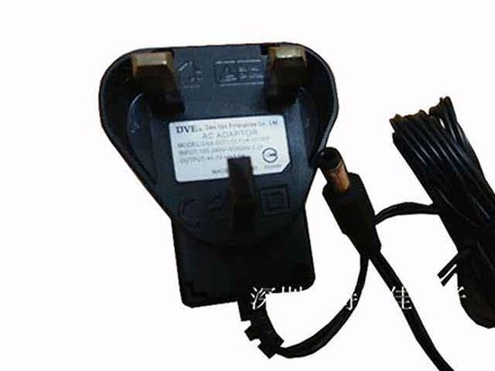 DVE DSA-0051-03 AC Adapter NEW Original 5V 1A, 5.5/2.5mm, UK 3-Pin , New