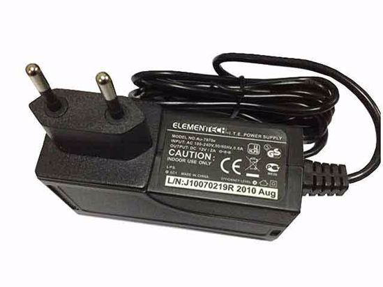 DVE DSA-12PFA-09 AC Adapter NEW Original 12V 1A, 5.5/2.1mm, EU 2-Pin, New