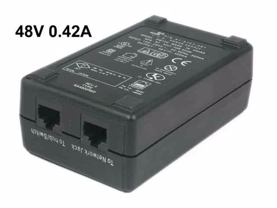 I.T.E Power Supply PW130 AC Adapter- Laptop 48V 0.42A, RJ45 Socket, 2-Prong