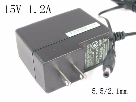 LEI / Leader MU18-2150120-A3 AC Adapter NEW Original 15V 1.2A, 5.5/2.1mm, AU 2-Pin, New