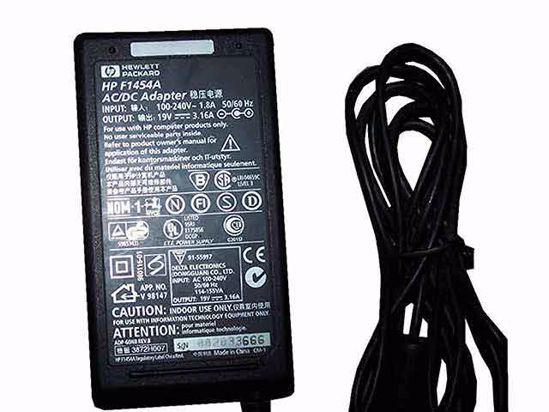 HP Common Item (HP) AC Adapter NEW Original F1454A, 19V 3.16A, 5.5/2.5mm, 2-Prong , New