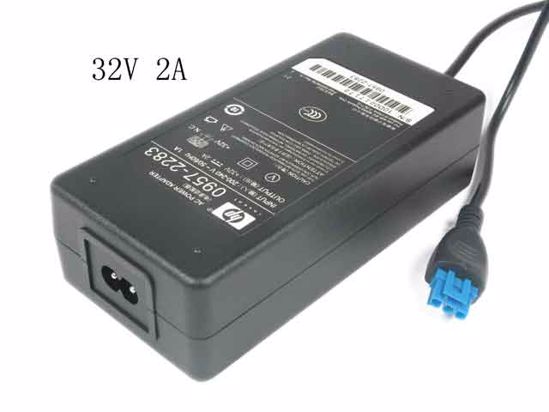 HP Common Item (HP) AC Adapter- Laptop 0957-2283, 32V 2A, 3-Hole, Tip, 2-Prong, New