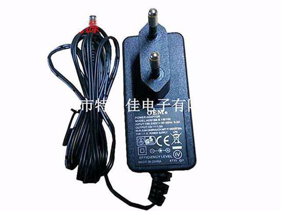 UMEC UP0181C-15PE AC Adapter NEW Original 15V 1.2A, 5.5/2.1mm, EU 2-Pin, New