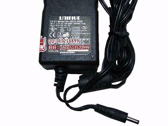 unifive UI312-0520 AC Adapter NEW Original 5V 2A, 3.5/1.35mm, 2-Prong, New