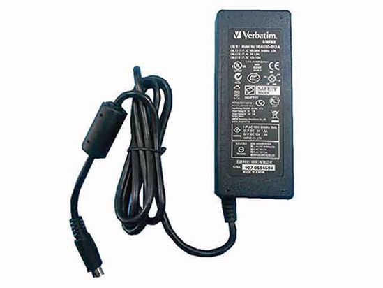 Other Brands Verbatim AC Adapter NEW Original UEA325D-0512-A, 12V 1.5A, 5V 1.5A, 5-Pin,