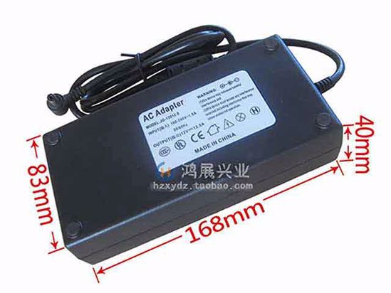 ACP OEM Power AC Adapter Compatible JG-12012.5, 12V 12.5A 5.5/2.1mm, C14, New