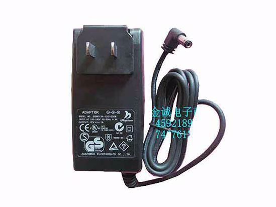 ACP OEM Power AC Adapter Compatible BSM0134-1201002M, 12V 1A 5.5/2.1mm, US 2-Pin, New