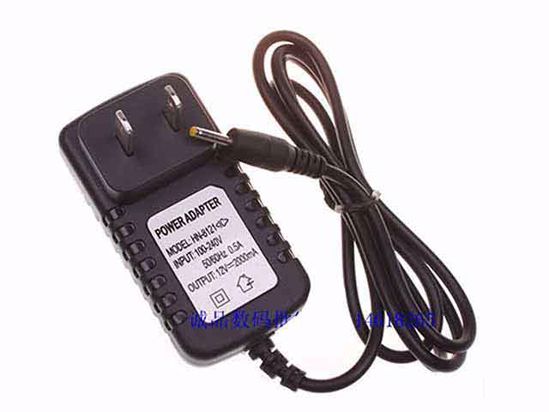 ACP OEM Power AC Adapter Compatible HN-8121, 12V 2A 2.5/0.7mm, US 2-Pin, New