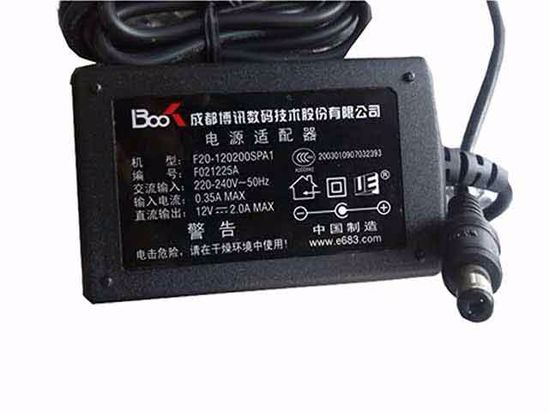 ACP OEM Power AC Adapter Compatible F20-120200SPA1, 12V 2A 5.5/2.1mm, New