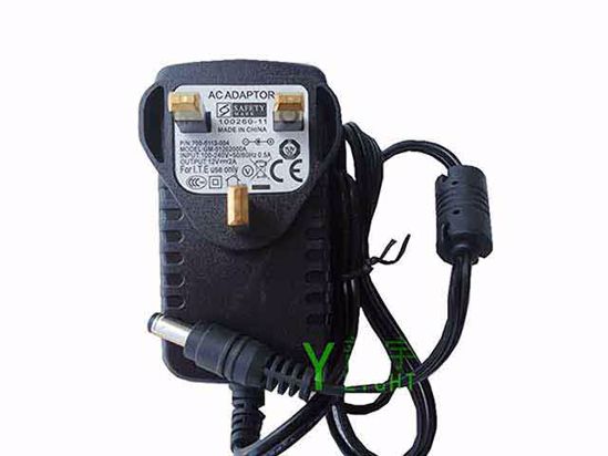 ACP OEM Power AC Adapter Compatible GM-01202000A, 12V 2A 5.5/2.1mm, UK 3-Pin, New