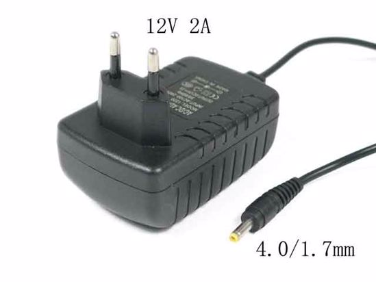 ACP OEM Power AC Adapter Compatible 12V 2A, 4.0/1.7mm, EU 2-Pin Plug