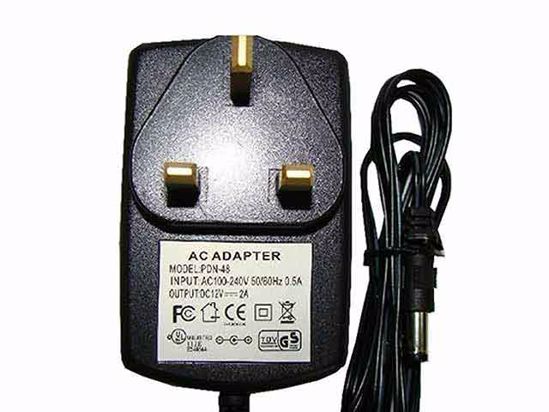 ACP OEM Power AC Adapter Compatible PDN-48, 12V 2A 5.5/2.5mm, UK 3-Pin, New