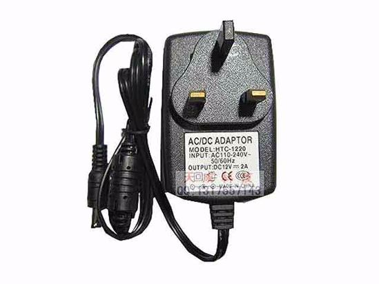 ACP OEM Power AC Adapter Compatible htc-1220, 12V 2A, UK 3-Pin, New