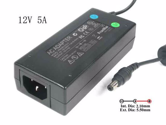 ACP OEM Power AC Adapter Compatible FRA060-S12-4, 12V 5A 5.5/2.1mm, C14, New