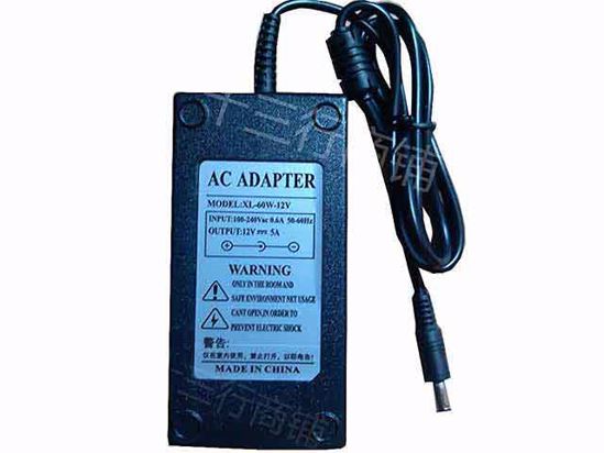 ACP OEM Power AC Adapter Compatible XL-60W-12V, 12V 5A 5.5/2.5mm, C14, New