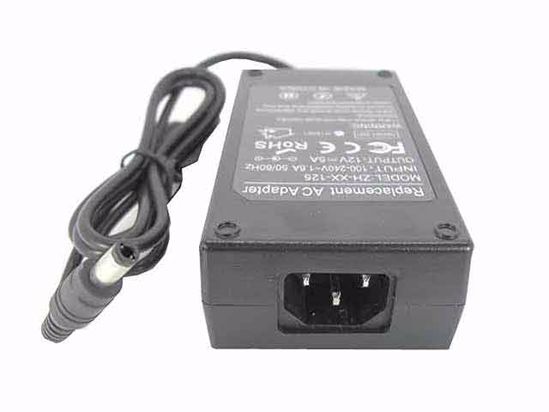 ACP OEM Power AC Adapter Compatible AS1205UV, 12V 5A 5.5/2.5mm. C14