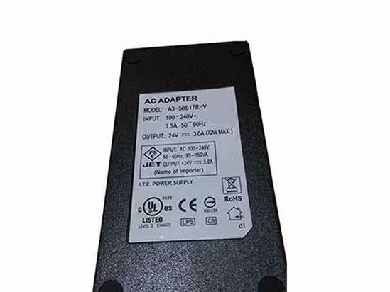 ACP OEM Power AC Adapter Compatible A3-50S17R-V, 24V 3A, C14, New